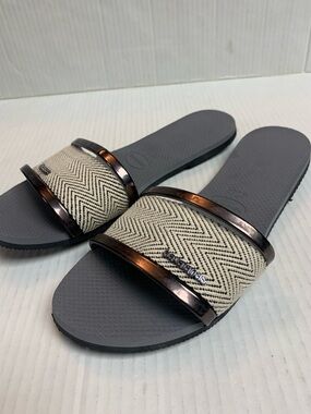 Havianas You Trancoso Slide Sandals Gray Size 41/42 11-12